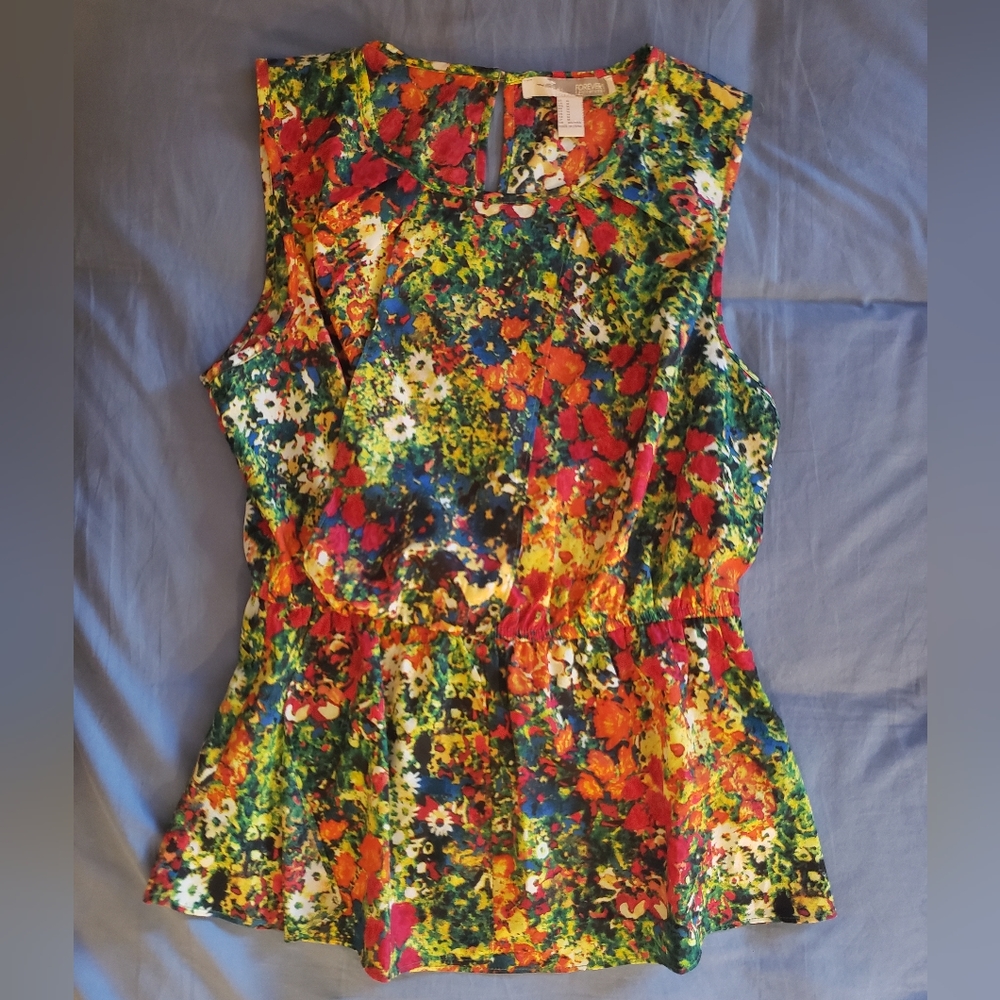 Forever 21 Bright floral tank top